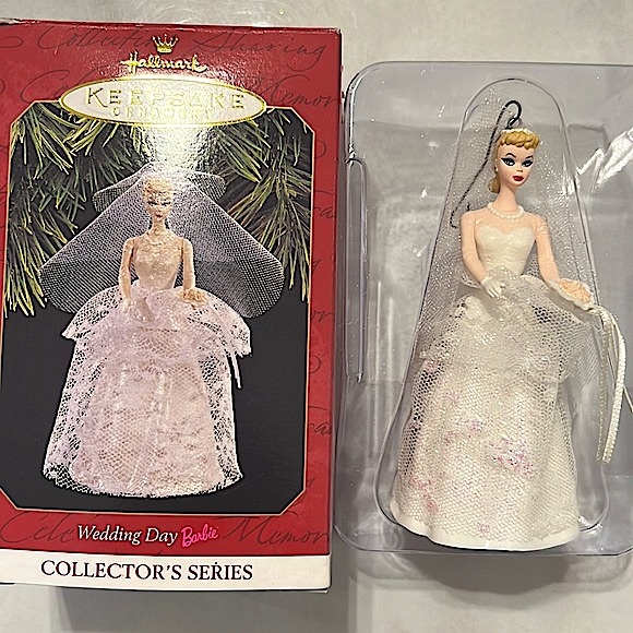 1997 Barbie Wedding Day Ornament by Hallmark - In Box - Picture 7 of 9